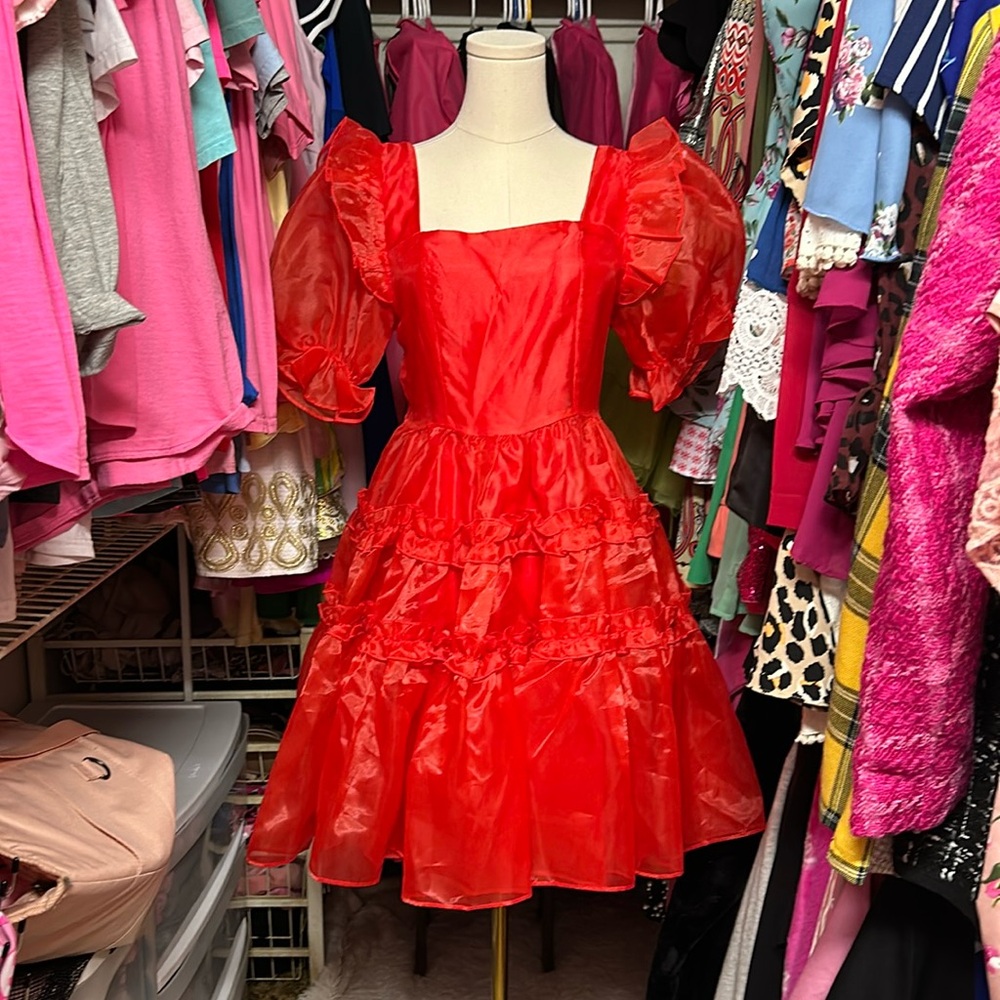 Red dress